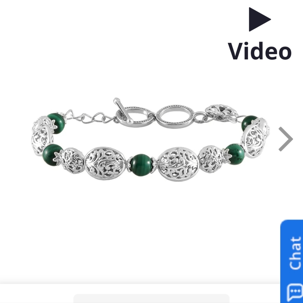 Karis african malachite bracelet 15.60gm NWT - Picture 2 of 7